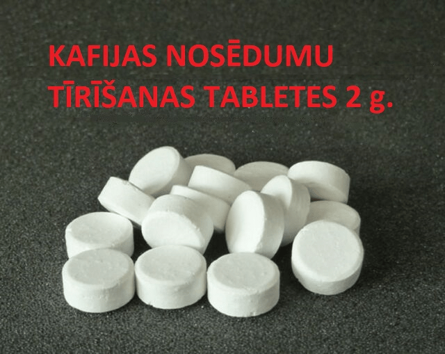 Kafijas nosēdumu tīrīšanas tabletes 2,0g; RT1018