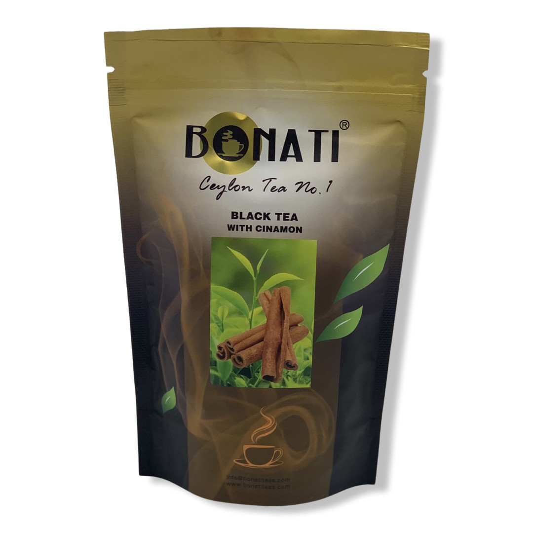 BONATI Ceylon black tea with natural cinnamon 100 g.