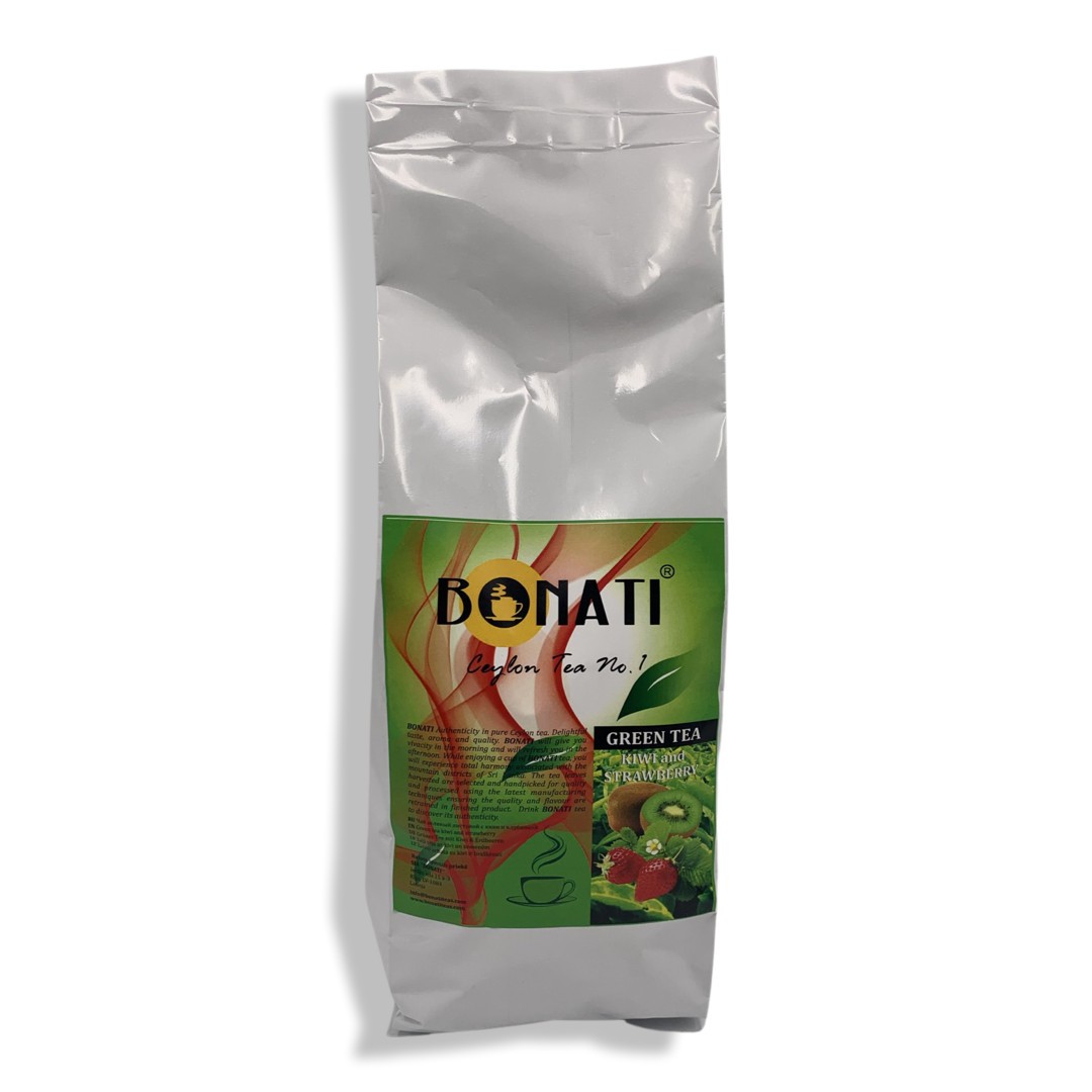 BONATI Ceylon green tea with strawberry and kiwi 500 g.