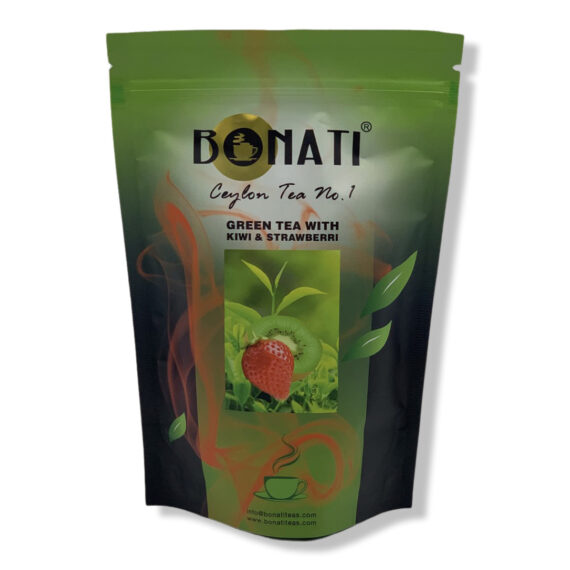 BONATI Ceylon zaļā tēja ar zemenēm un kivi 100 gr