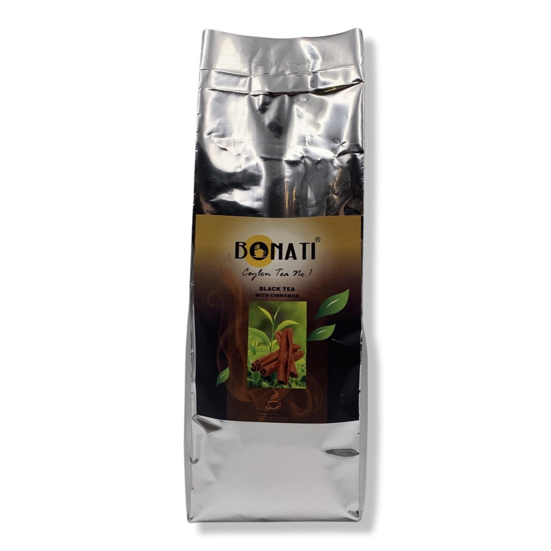 BONATI Ceylon melnā tēja ar dabīgo kanēli 500 gr.